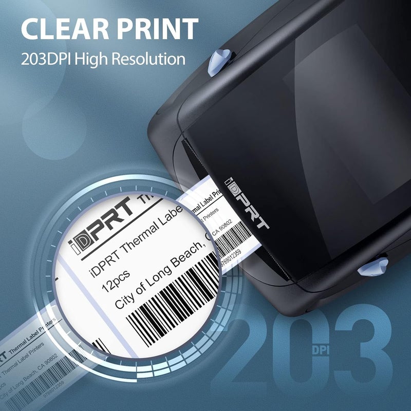 iDPRT Thermal Label Printer SP310 - Label Maker with Auto Label Detection, Support 1"-3.15" Print Width, Windows&Mac, Suitable for Barcode, Address, Filling and Storing for Home, Office&Small Business - Image 4